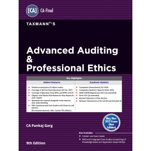 Taxmann's Advanced Auditing & Professional Ethics for CA Final May 2022 Exam (New Syllabus) by CA. Pankaj Garg